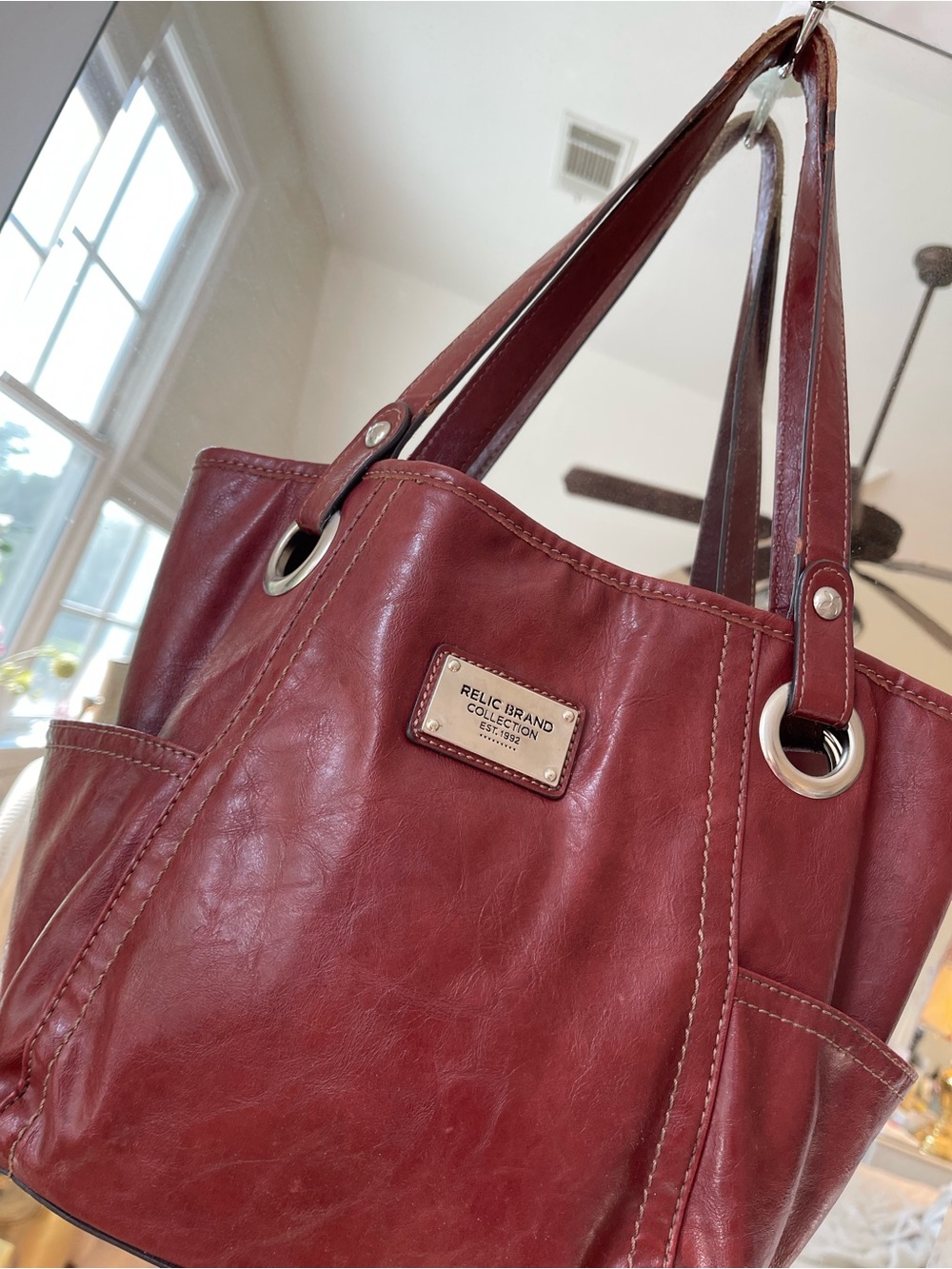 Relic Rust colored  Leather Shoulder Tote